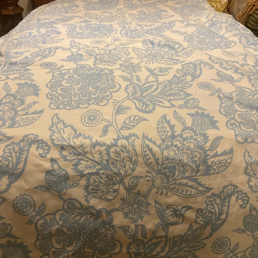 Ralph Lauren Home king Duvet Cover Set Joanna Floral 3 Piece Reversible Blue - Picture 13 of 15